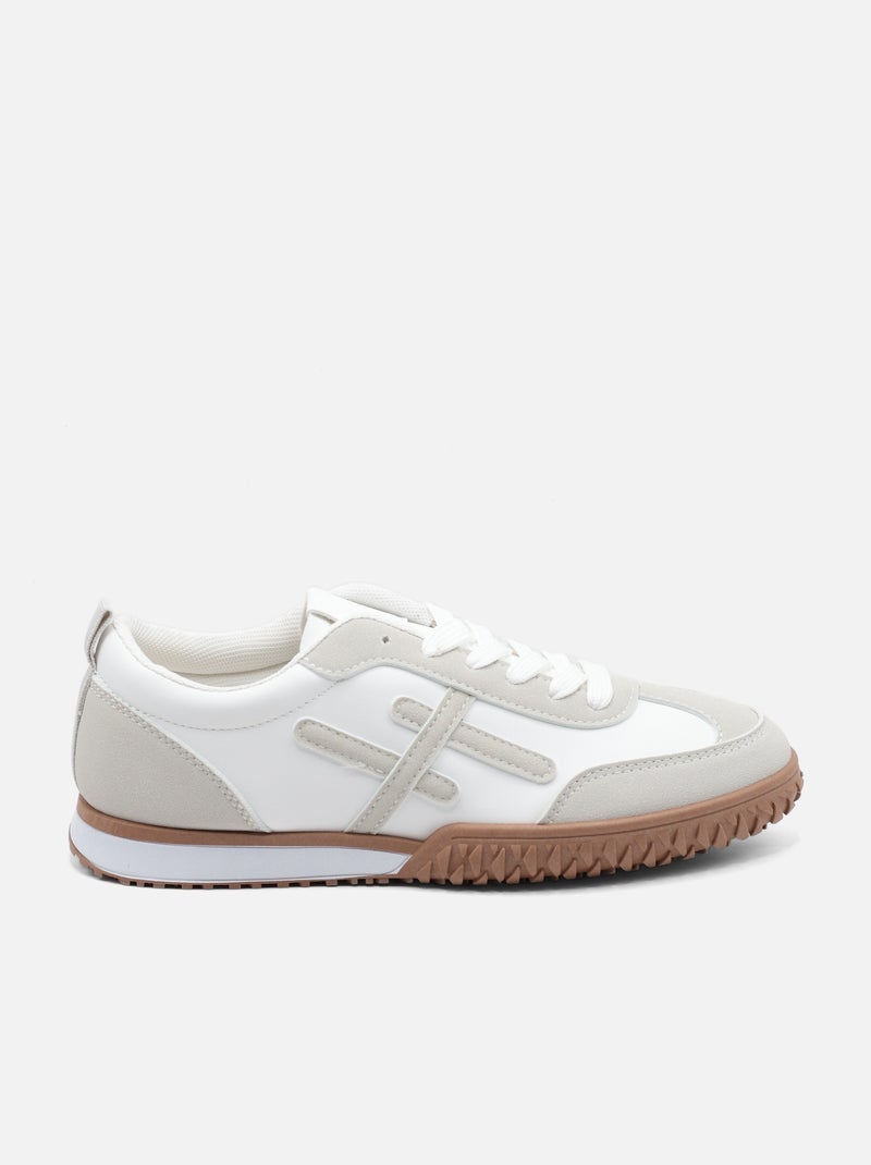 Sneakers con lacci Grigio - Kiabi