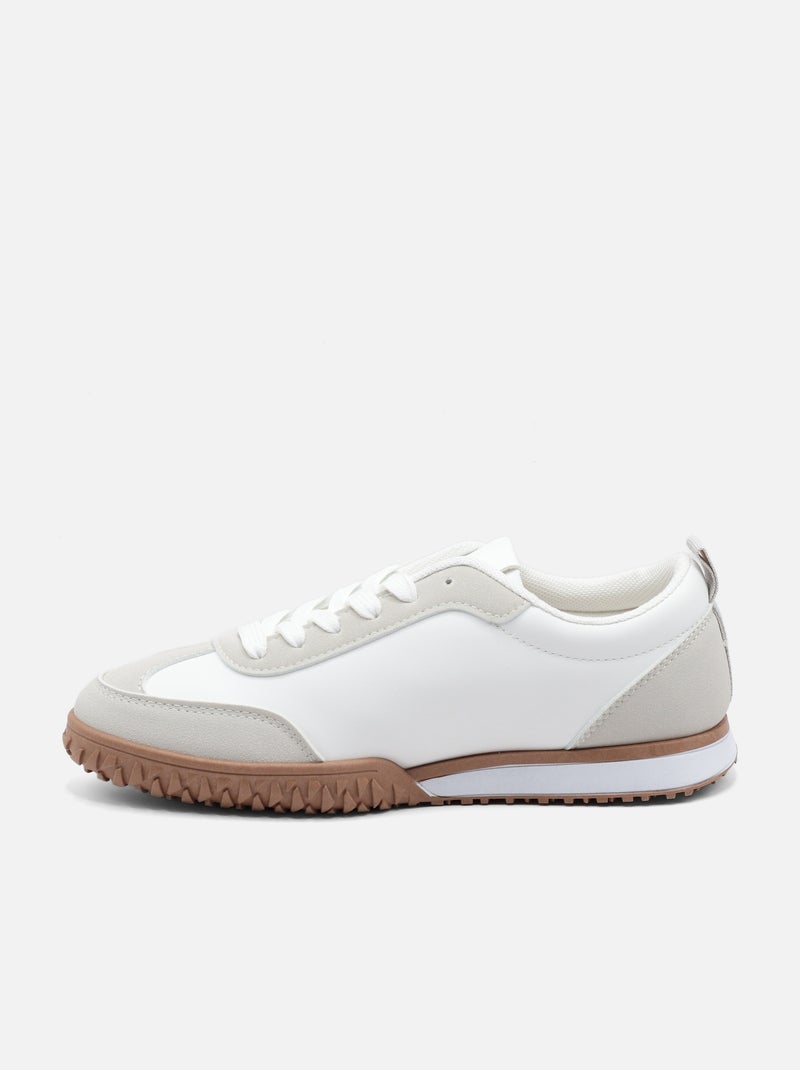 Sneakers con lacci Grigio - Kiabi
