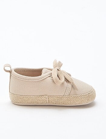 Sneakers con lacci in tessuto