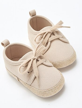 Sneakers con lacci in tessuto