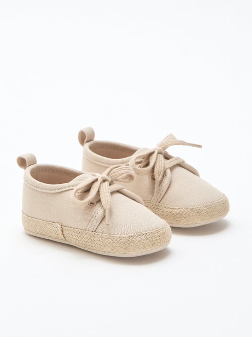 Sneakers con lacci in tessuto - Kiabi