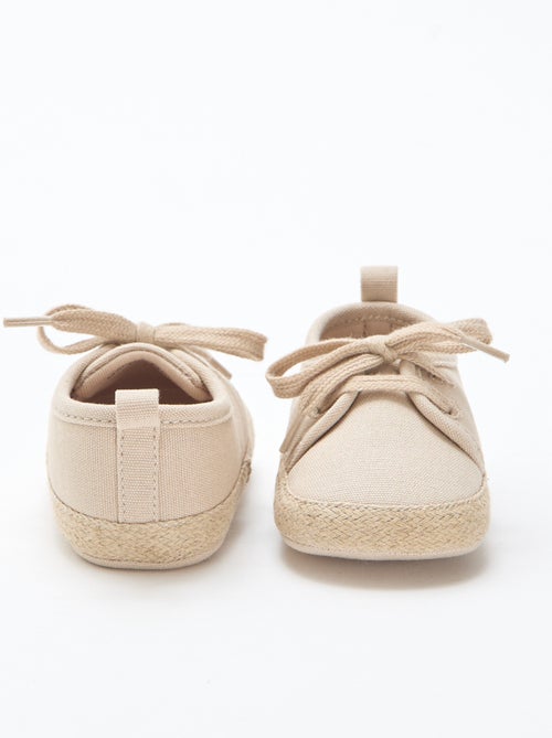 Sneakers con lacci in tessuto - Kiabi