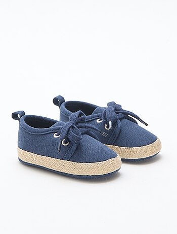 Sneakers con lacci in tessuto