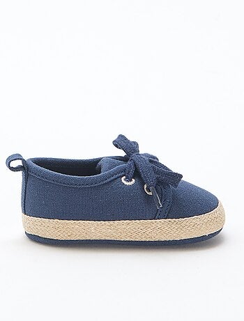 Sneakers con lacci in tessuto