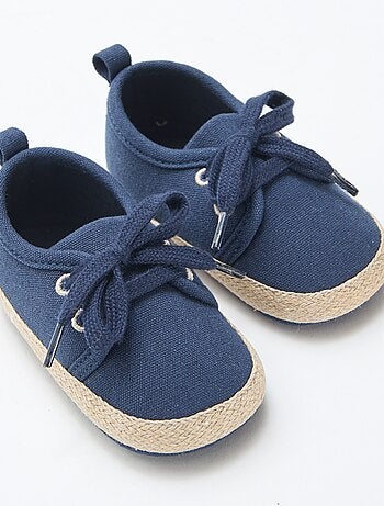 Sneakers con lacci in tessuto
