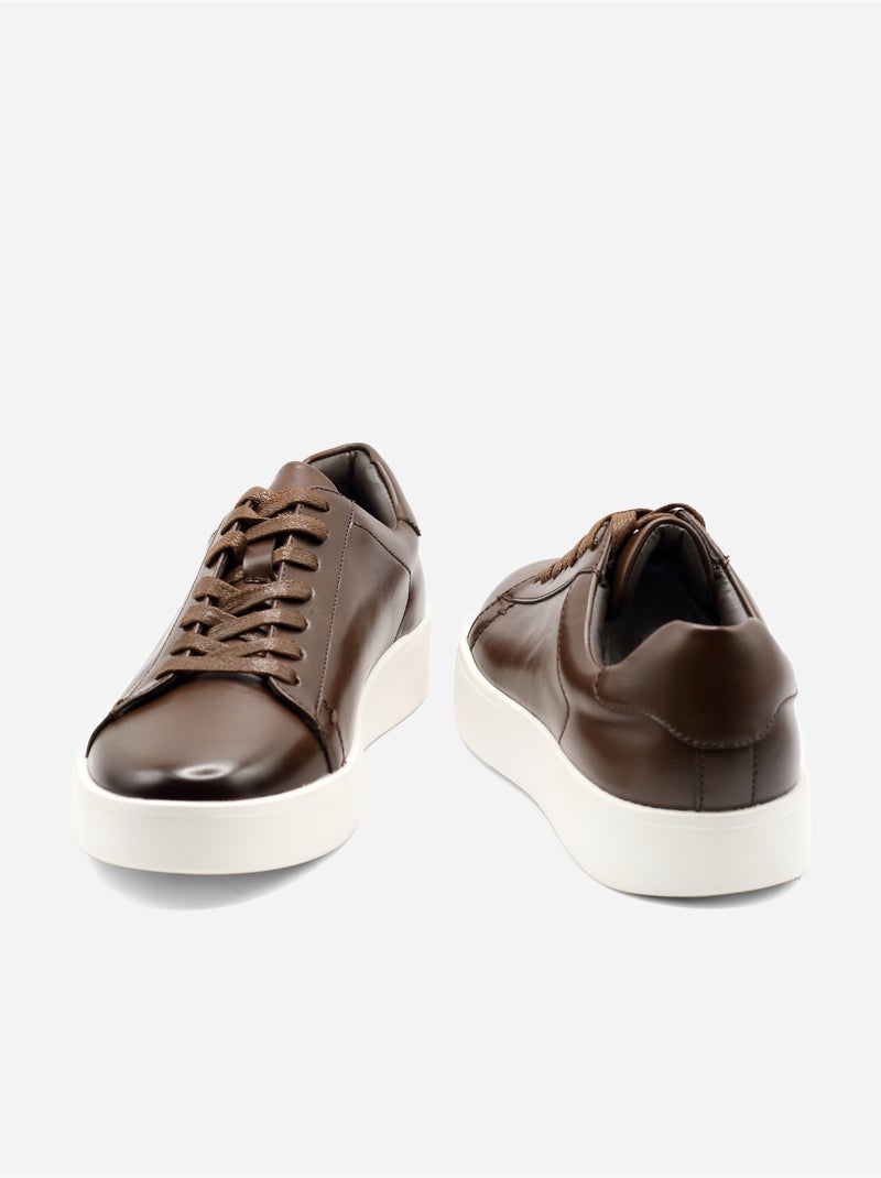 Sneakers con lacci Marrone - Kiabi