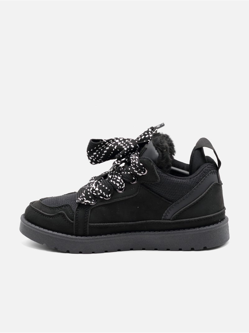 Sneakers con lacci Nero - Kiabi