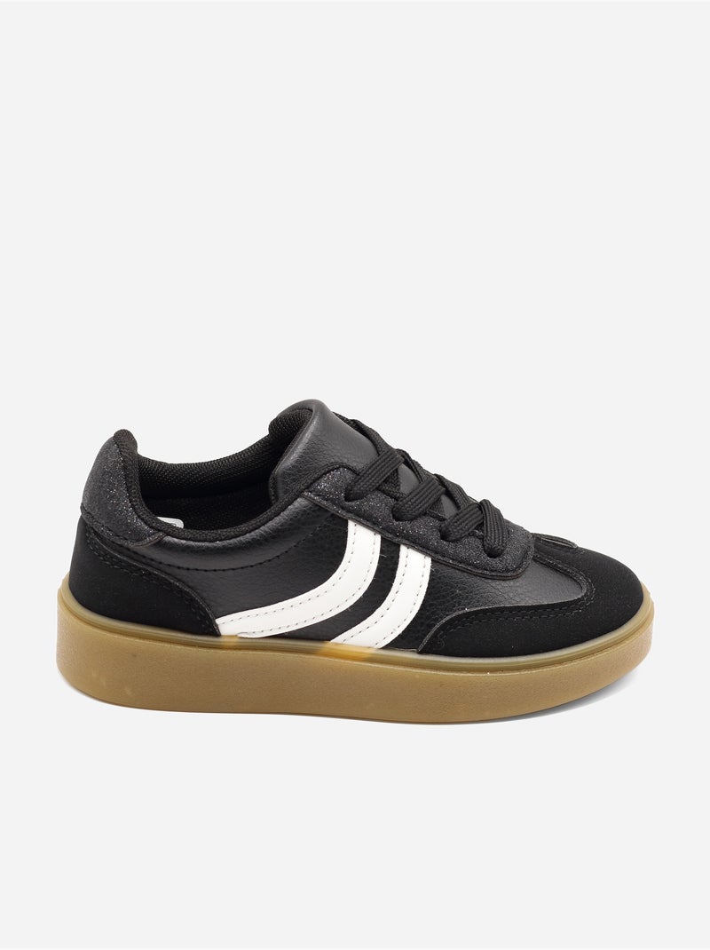 Sneakers con lacci Nero - Kiabi