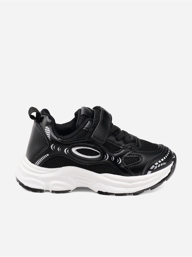 Sneakers con lacci Nero - Kiabi