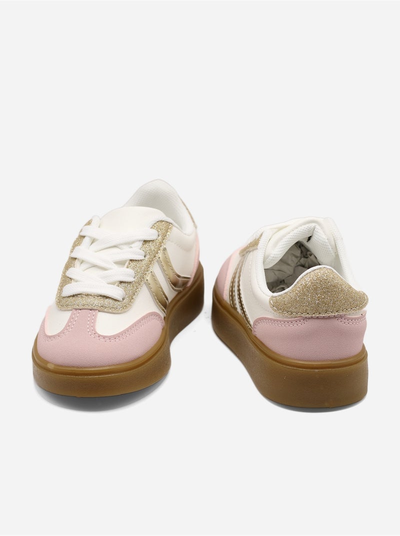Sneakers con lacci Rosa - Kiabi