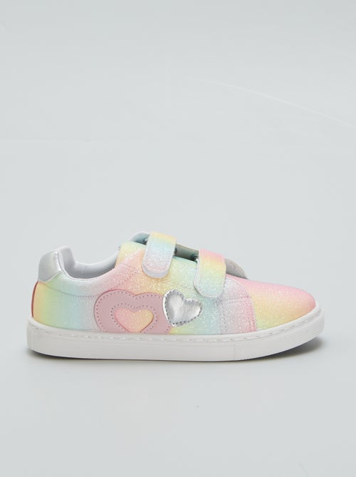 Sneakers con paillettes arcobaleno - Kiabi