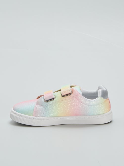Sneakers con paillettes arcobaleno - Kiabi