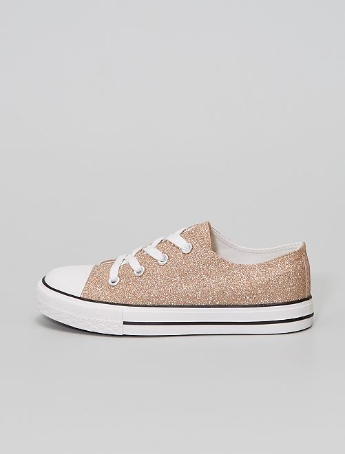 Keys Sneakers donna in pelle con paillettes e zeppa platform: in offerta a  49.99€ su Mecshopping.it