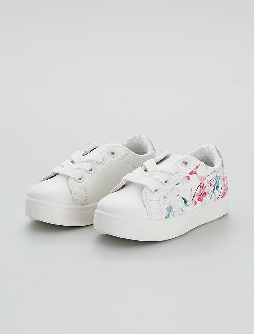 Sneakers con stampa a 'fiori' - bianco - Kiabi - 20.00€