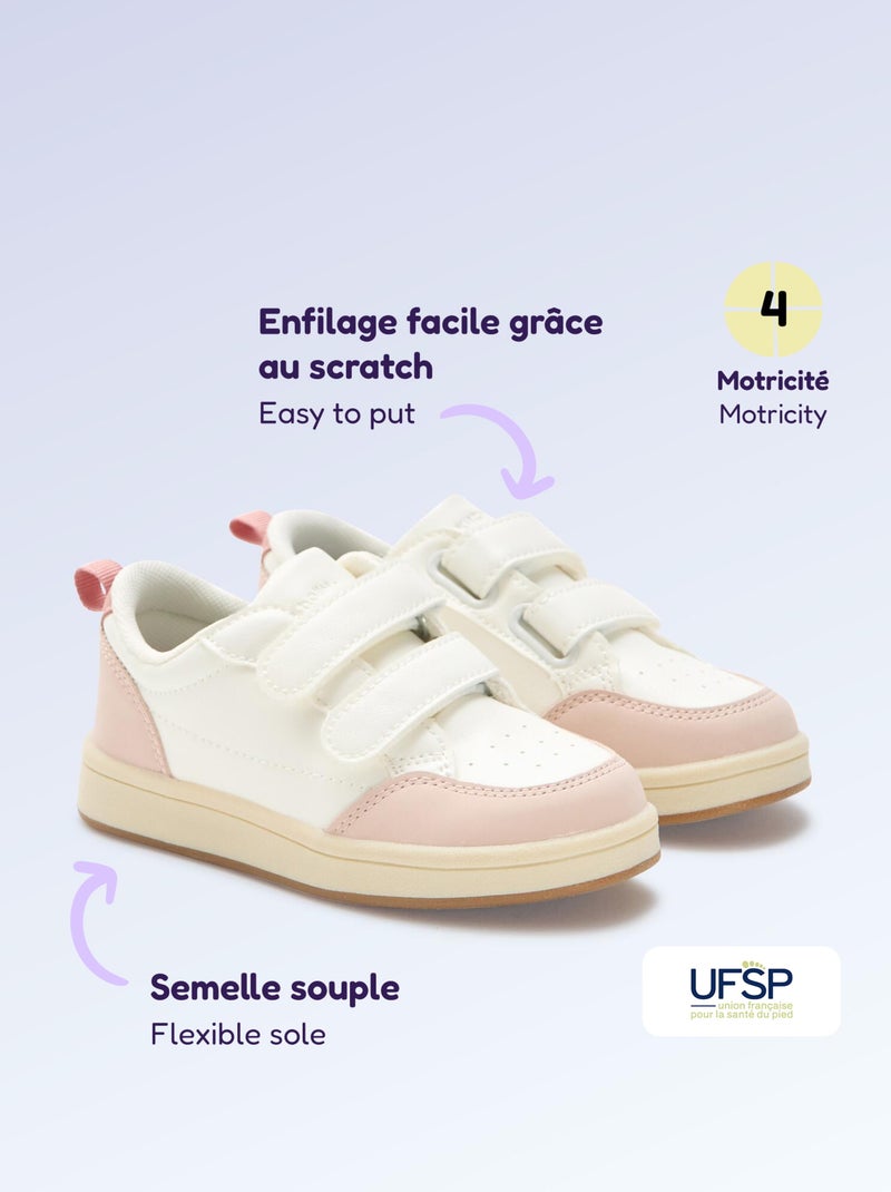 Sneakers con strappi - motricità 4 'camminare' - Kitchoun Rosa - Kiabi