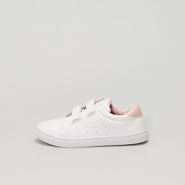 Adidas VS advantage, scarpe con strappi bambina, bianco