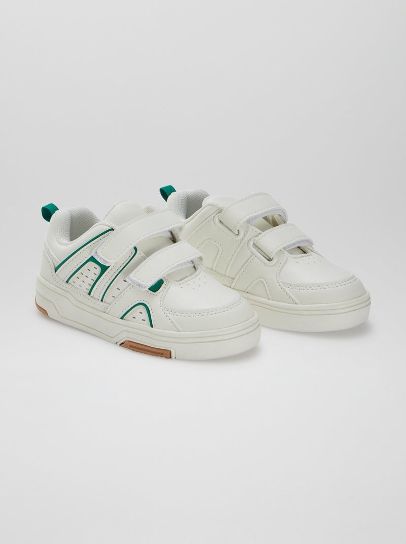 Sneakers con strappi in stile sportivo BIANCO - Kiabi