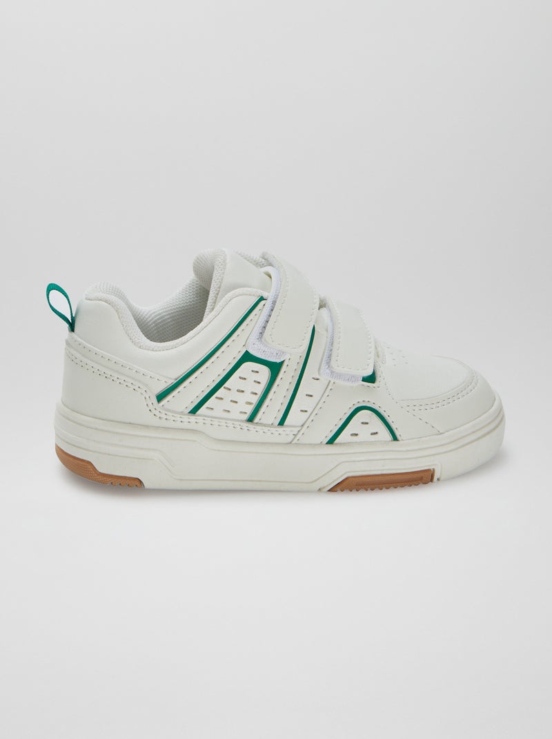 Sneakers con strappi in stile sportivo BIANCO - Kiabi