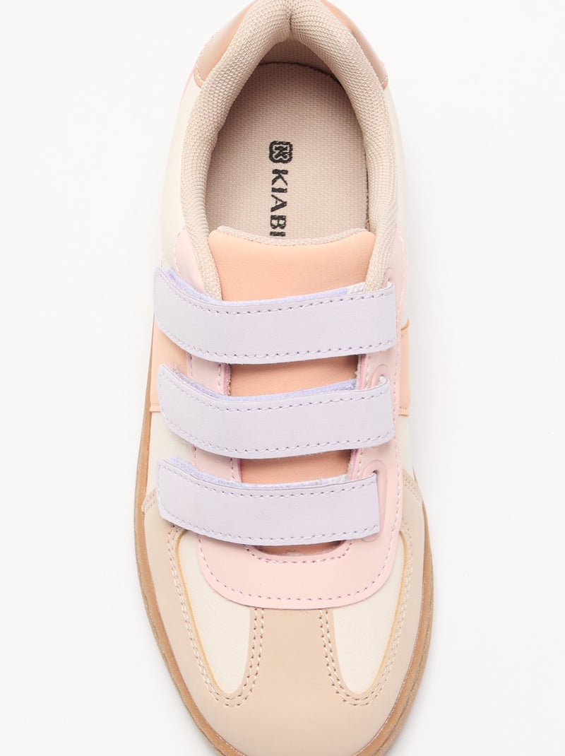 Sneakers con strappi multicolore Beige - Kiabi