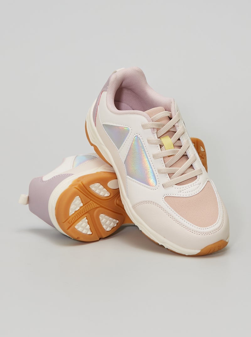 Sneakers con suola alta ROSA - Kiabi