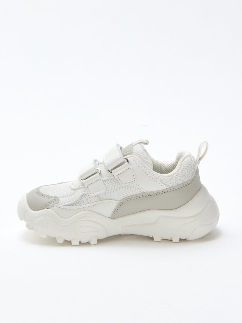 Sneakers con suola spessa Grigio - Kiabi