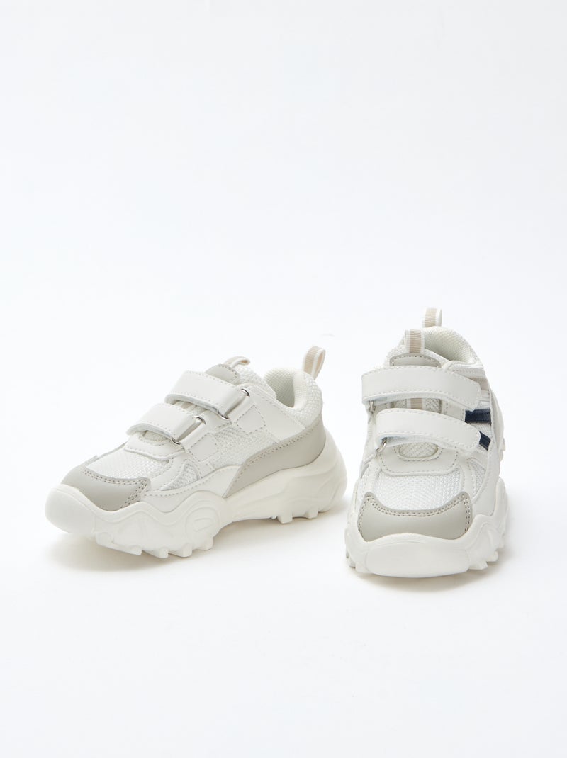 Sneakers con suola spessa Grigio - Kiabi