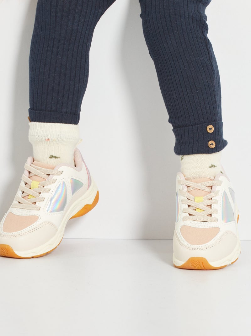 Sneakers con suola spessa ROSA - Kiabi