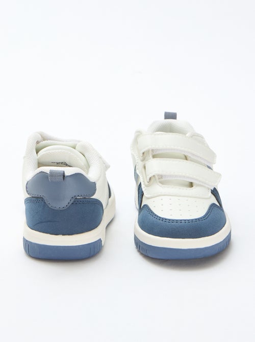 Sneakers con velcro in similpelle quadricolore - Kiabi