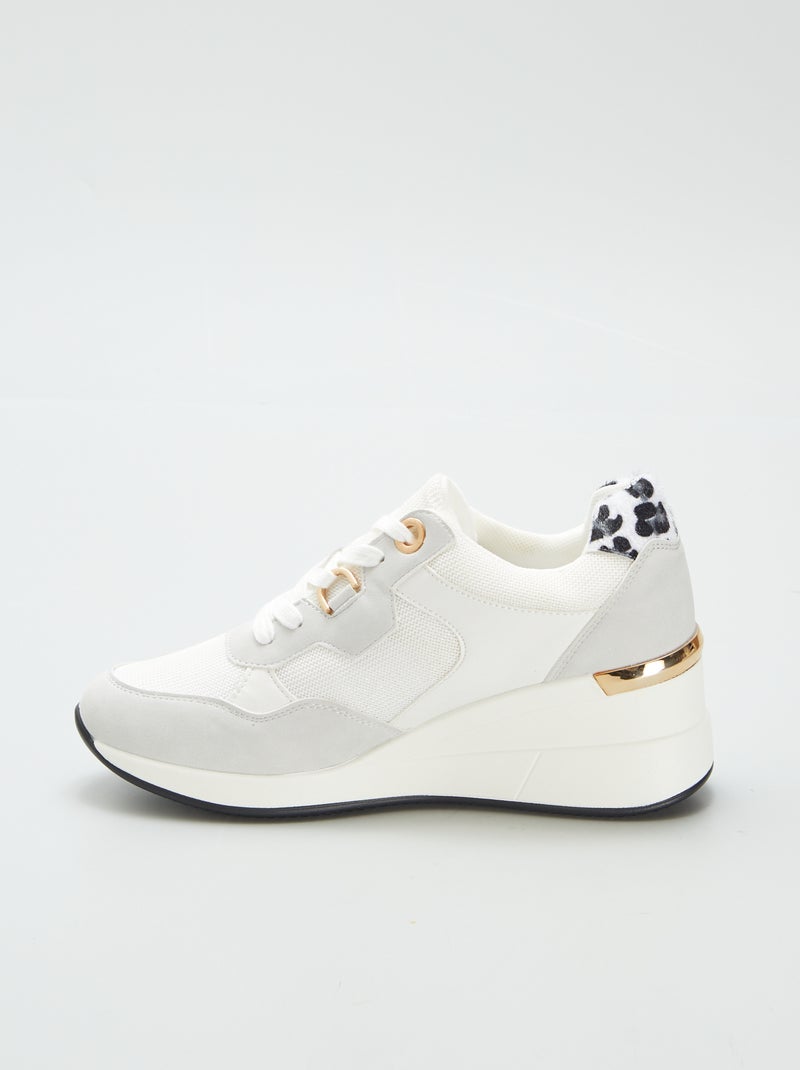 Sneakers con zeppa BIANCO - Kiabi