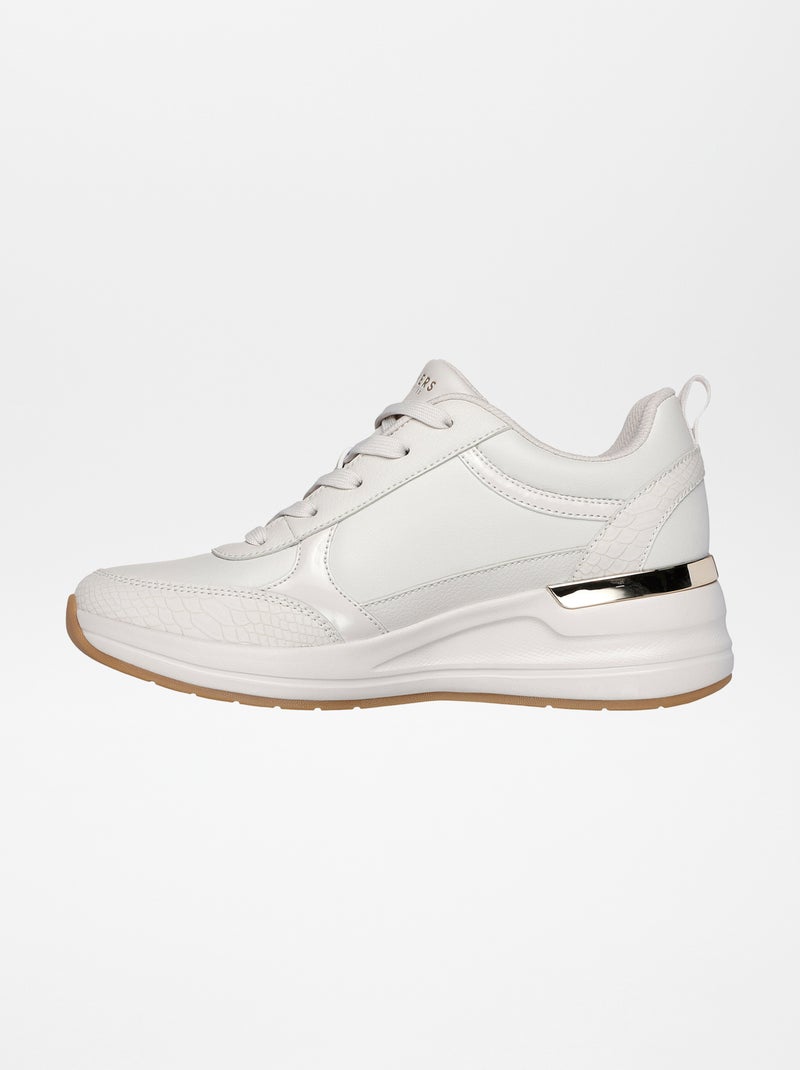 Sneakers con zeppa 'Skechers' bianco - Kiabi