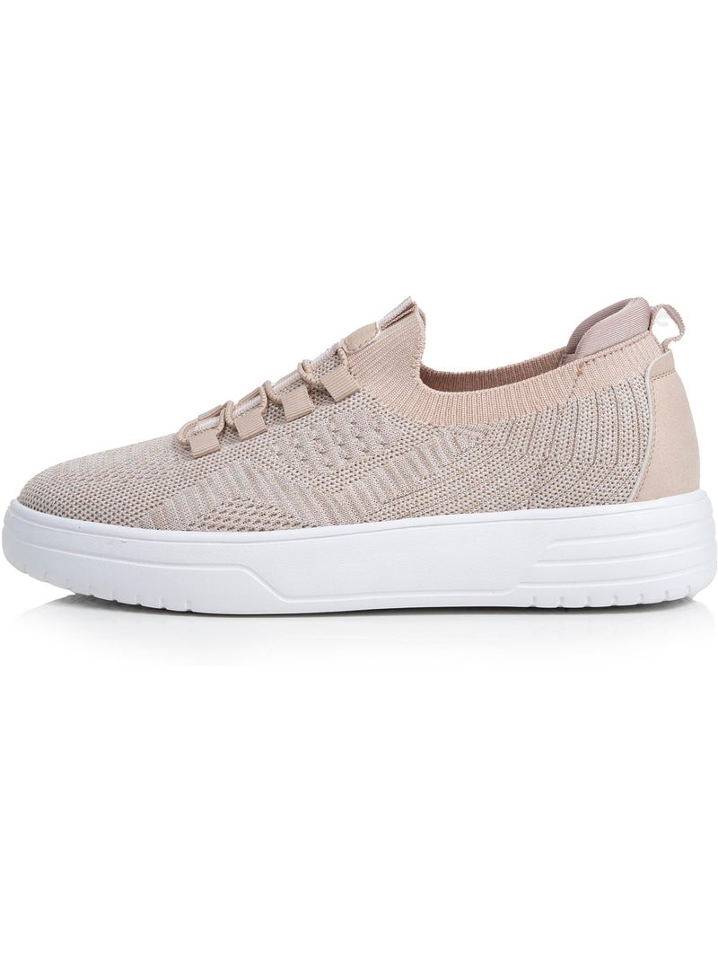 Sneakers confortevole, resistente, con suola in memory e facile da indossare Beige - Kiabi
