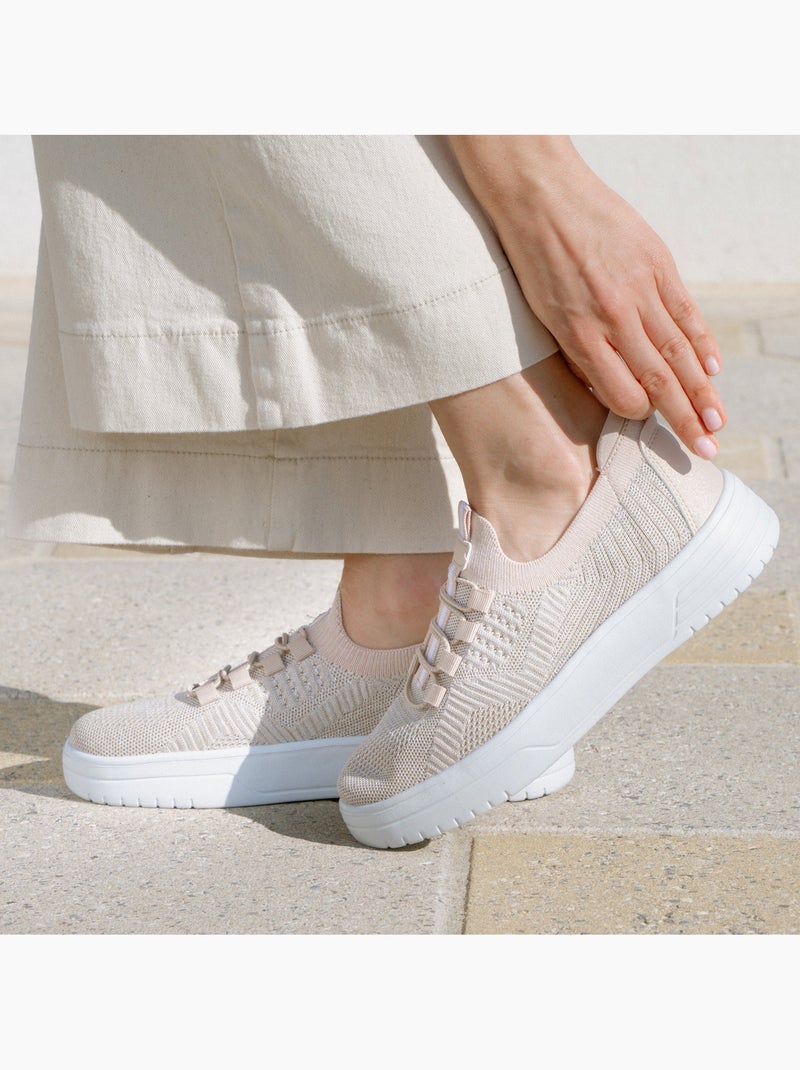Sneakers confortevole, resistente, con suola in memory e facile da indossare  Isotoner Beige - Kiabi