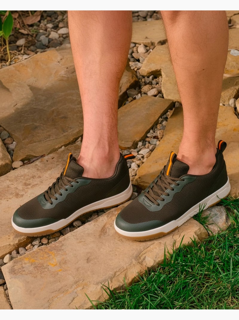 Sneakers confortevole, resistente, con suola in memory e facile da indossare  Isotoner Cachi - Kiabi