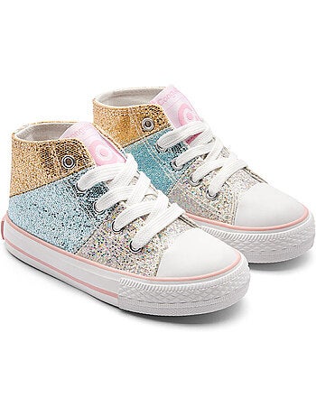 Sneakers conguitos altas glitter