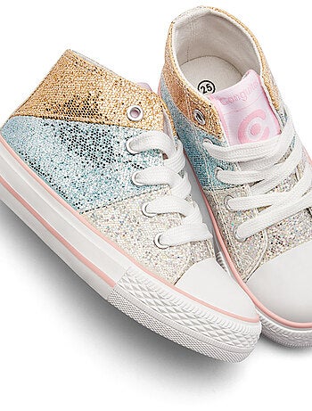 Sneakers conguitos altas glitter