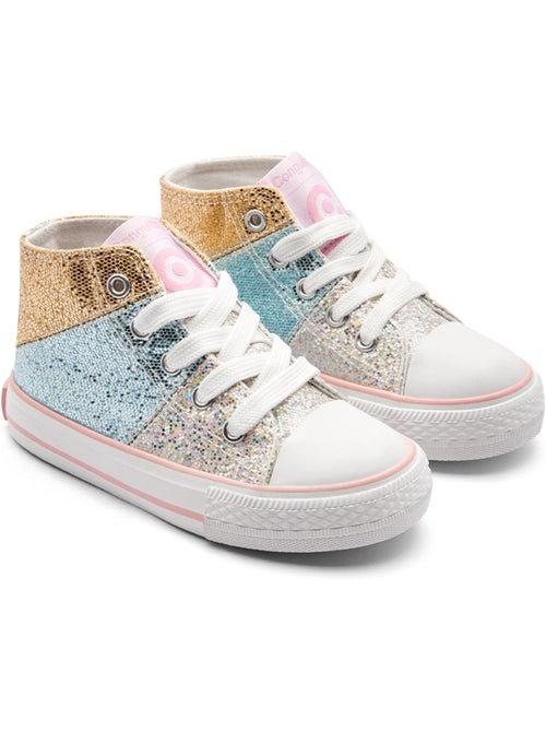 Sneakers conguitos altas glitter - Kiabi