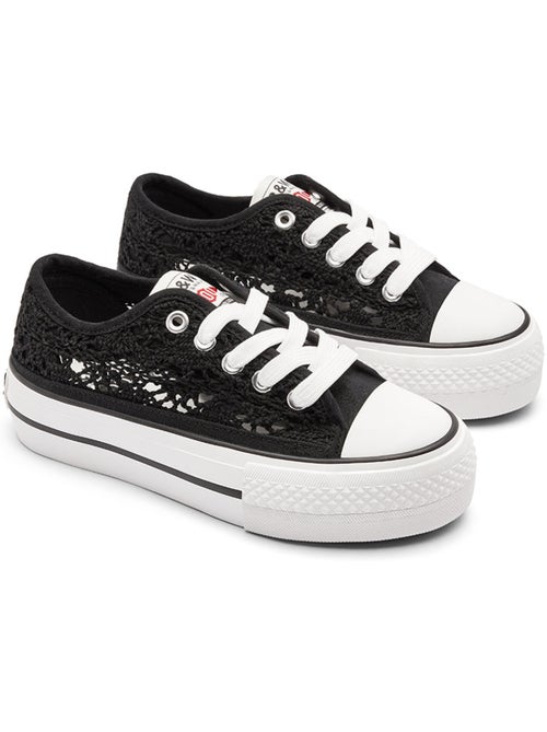 Sneakers conguitos bajas crochet - Kiabi