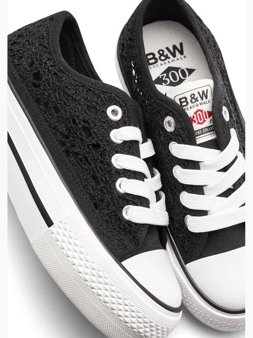 Sneakers conguitos bajas crochet - Kiabi