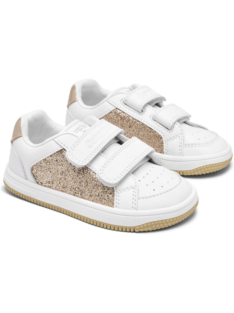 Sneakers conguitos barefoot  detalles brillantes Oro - Kiabi