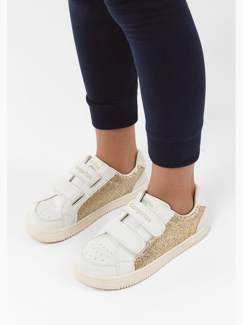 Sneakers conguitos barefoot goflex dorado Oro - Kiabi
