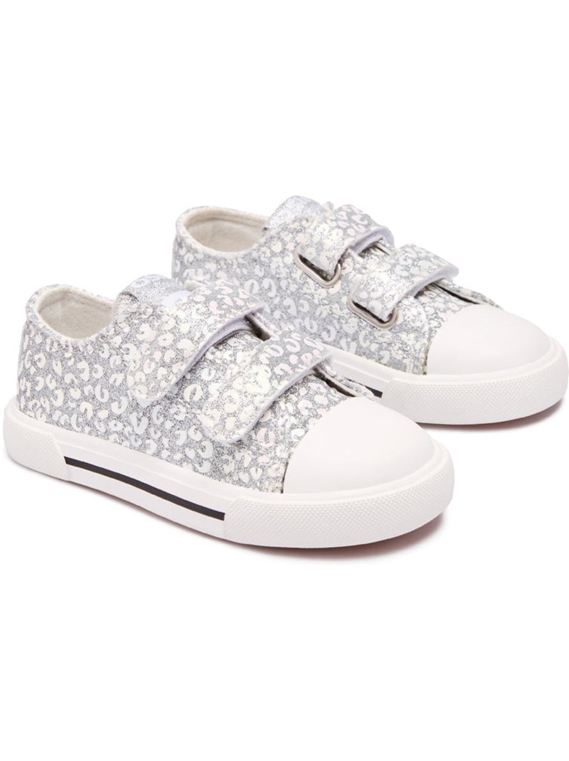 Sneakers conguitos canvas glitter Argento - Kiabi