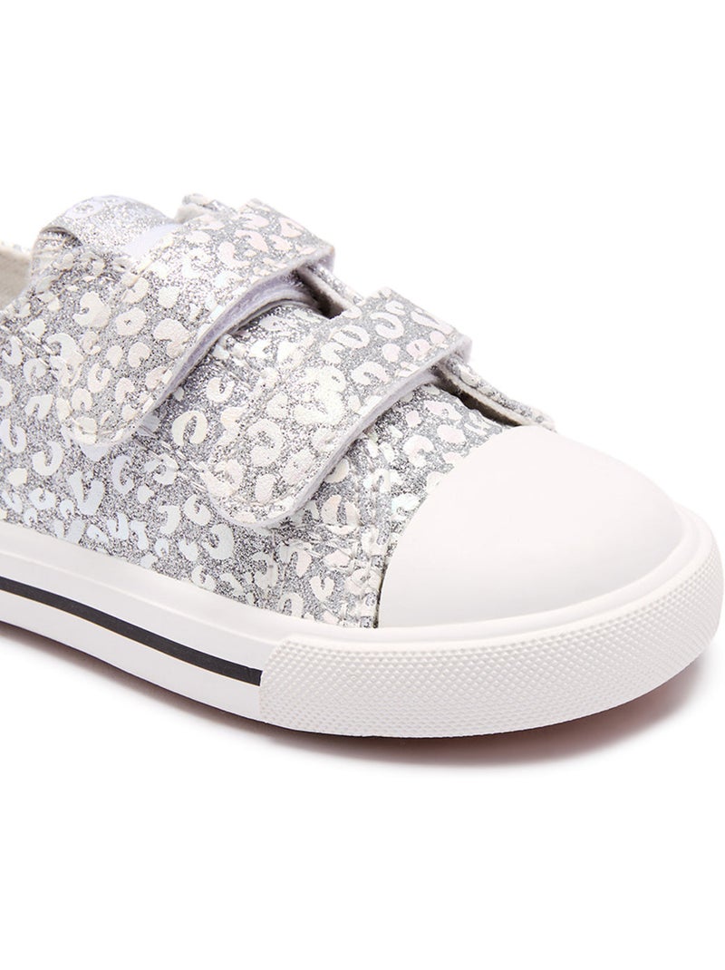 Sneakers conguitos canvas glitter Argento - Kiabi