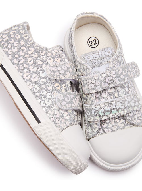 Sneakers conguitos canvas glitter - Kiabi Sneakers conguitos canvas glitter - Kiabi