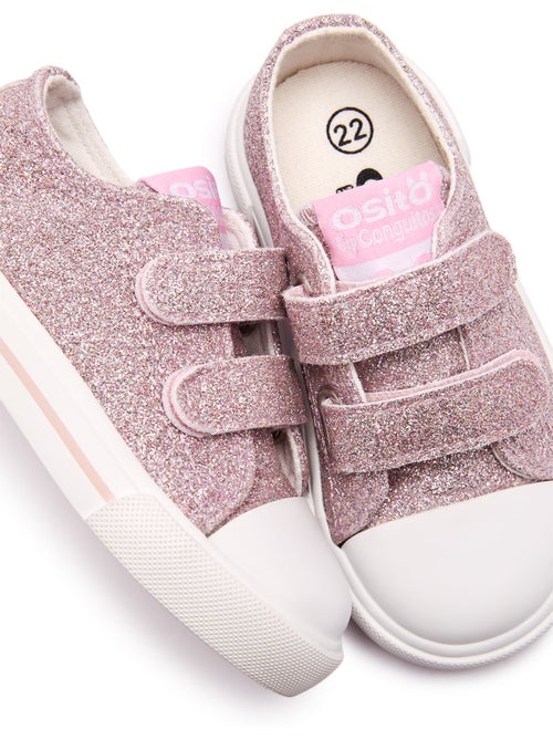 Sneakers conguitos canvas glitter - Kiabi Sneakers conguitos canvas glitter - Kiabi