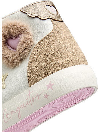 Sneakers conguitos corazones pelo