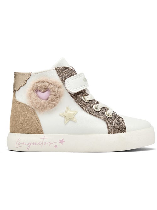 Sneakers conguitos corazones pelo - Kiabi