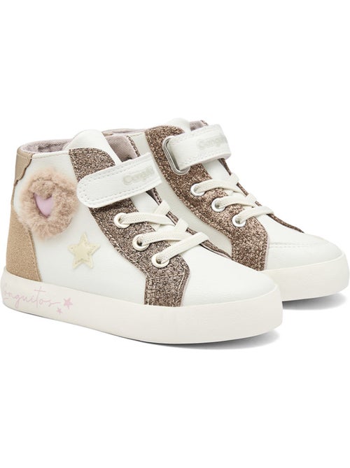 Sneakers conguitos corazones pelo - Kiabi