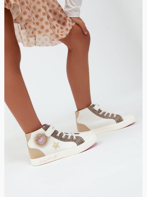 Sneakers conguitos corazones pelo - Kiabi