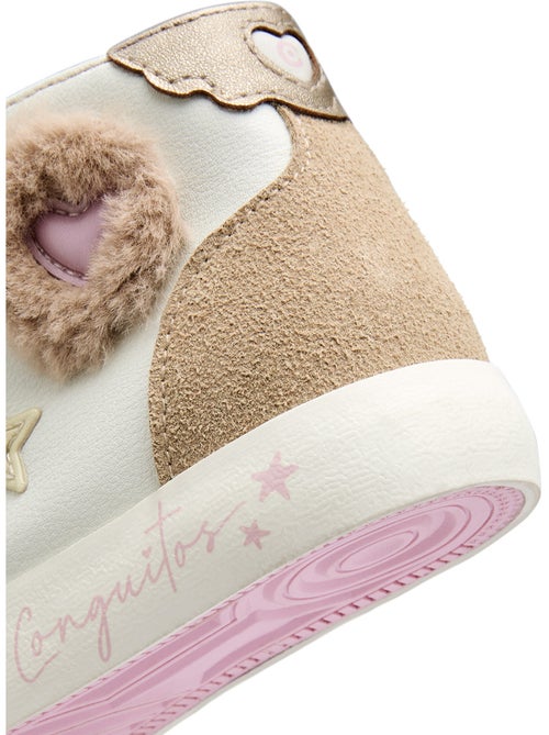 Sneakers conguitos corazones pelo - Kiabi