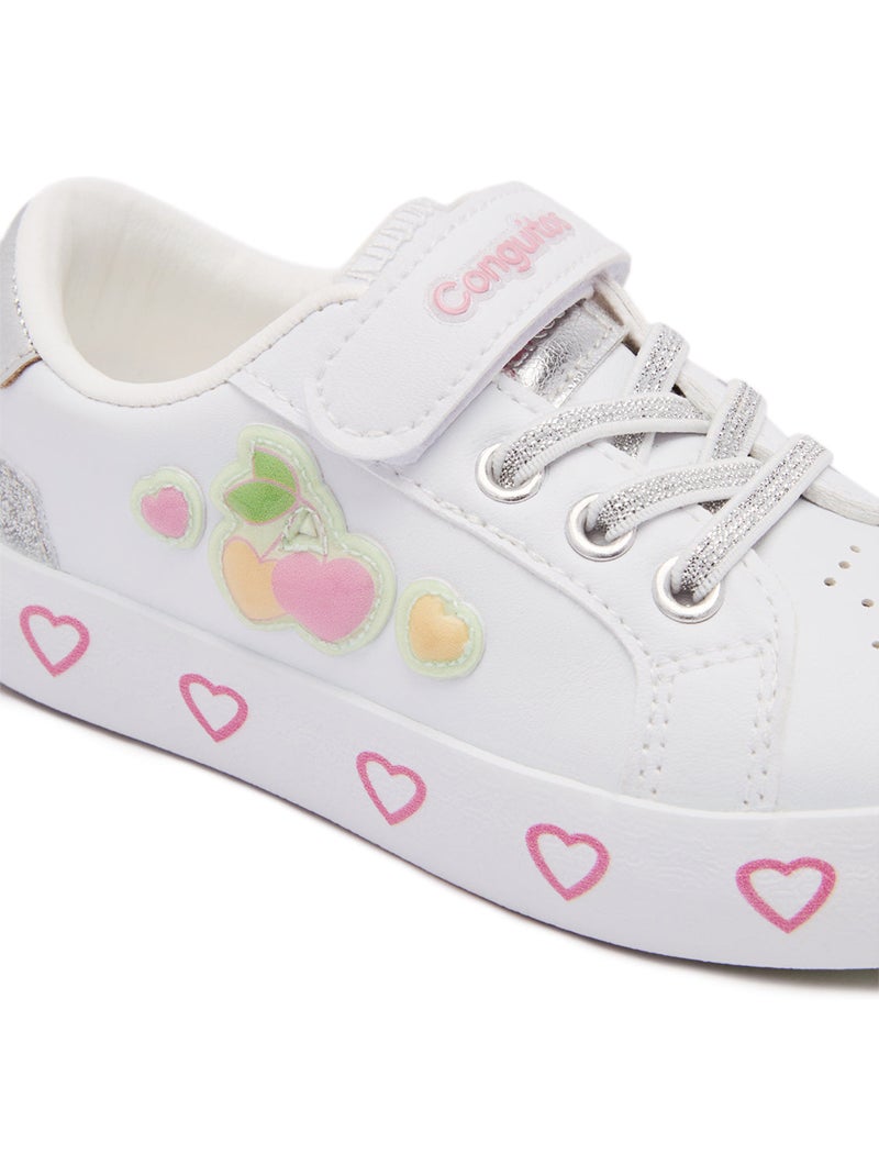 Sneakers conguitos detalles corazón Bianco - Kiabi